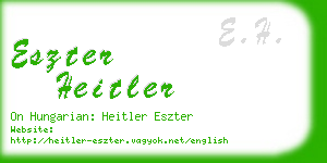 eszter heitler business card